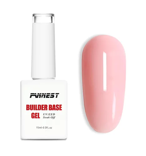 Vista 7 de Kit de Gel Constructor Gel Base de Goma Esmalte de Uñas, 15ml*2pcs (0.51 fl oz x 2 piezas) Para Engrosamiento de Uñas, Extensión de Fortalecimiento