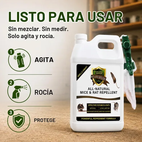 Vista 8 de Natural Armor - Repelente de ratones y ratas, repuesto de 1 galón (128 oz)