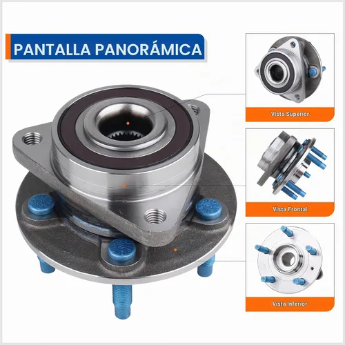 Vista 2 de PAROD Par 513315 Conjunto de cubo de rodamiento de rueda delantera compatible con Chevy Cruze 2011-2015, Chevy Cruze Limited 2016