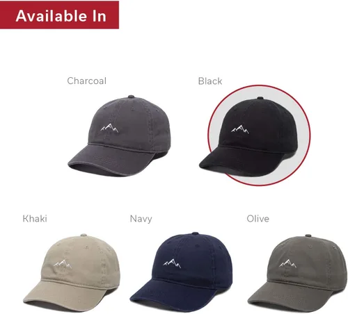 Vista 26 de Outdoor Cap Sombrero de papá de montaña - Gorra de algodón suave sin estructura