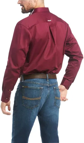 Vista 2 de ARIAT Mens Team Logo Twill Classic Fit Shirt