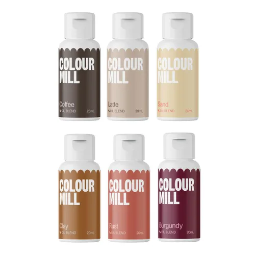 Vista 75 de Colour Mill Colorante para alimentos a base de aceite, 20 mililitros. Cada uno de 6 colores: Baby Blue, Navy, Royal, Sky Blue, Teal y Tiffany