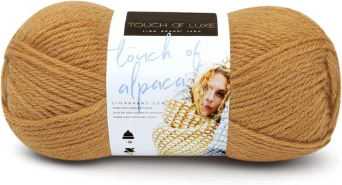 Vista 8 de Lion Brand Yarn Hilo Touch of Alpaca (1 madeja), color negro
