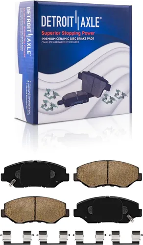 Vista 30 de Detroit Axle - Pastillas de Freno Delantero Izquierdo Reemplazo de Pinza de Disco para Dodge Ram 1500 Dakota Mitsubishi Raider - Juego de 3 piezas