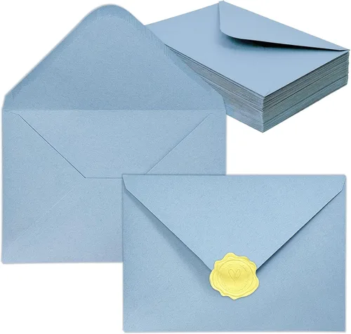 Vista 20 de Sobres de papel especiales (azul, 5 x 7)