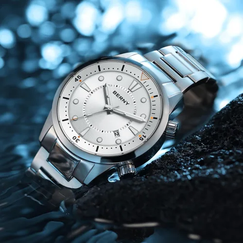 Vista 7 de BERNY Dive Watch for Men 20ATM Waterproof