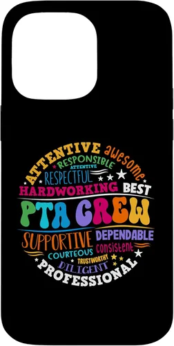 Vista 21 de iPhone 16 Parents Teacher Association Team Supporter PTA Crew Case