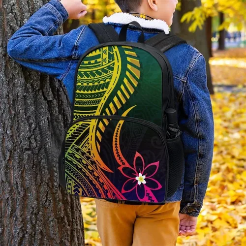 Vista 4 de AmzPrint Mochila escolar para niños, mochila de gato para la escuela, niños y niñas, mochila de escuela secundaria primaria, Tribal africano Kente