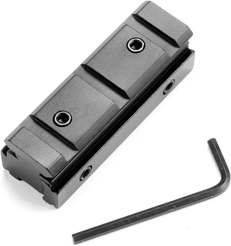 Vista 3 de MIZUGIWA Adaptador convertidor de riel de alcance de 11MM de cola de milano - 20MM para telescopio