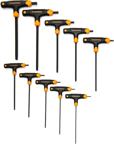 Vista 2 de GEARWRENCH Juego de llaves hexagonales con mango en T de extremo de bola SAE de 10 piezas 83523
