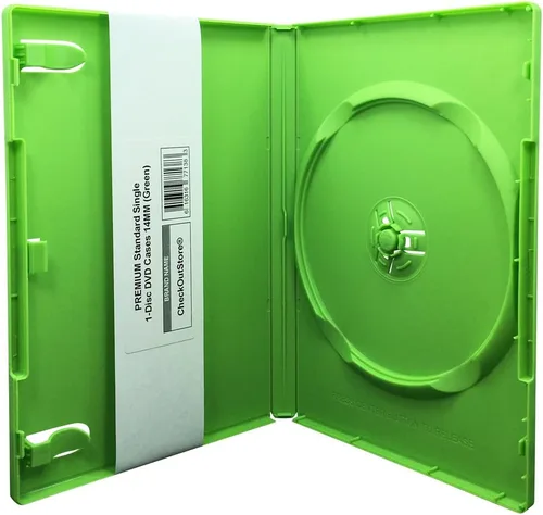 Vista 6 de CheckOutStore Premium - Estuche para 1 disco único estándar de DVD de 14 mm, Negro, 6