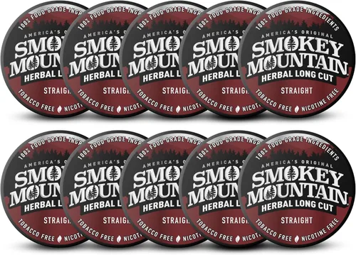 Vista 15 de Smokey Mountain Rapé a Base de Hierbas de Corte Largo – Melocotón – Caja de 10 Latas - Rapé Libre de Tabaco y Nicotina
