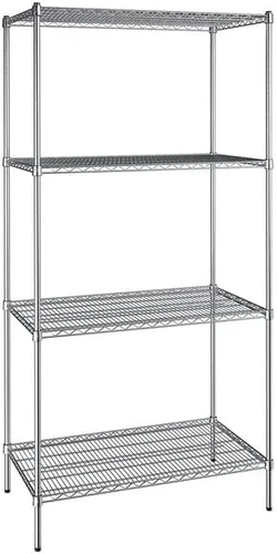 Vista 133 de Kit de 4 estantes de epoxi verde NSF de 21 x 72 pulgadas con postes de 86 pulgadas, estantería de almacenamiento resistente, kit de estantería