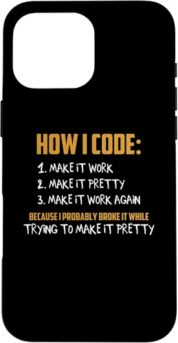 Vista 19 de iPhone 16 How To Code Funny Computer Programmer Coding Geek Novelty Case
