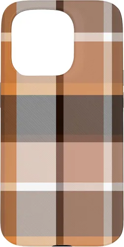 Vista 14 de iPhone 16 Buffalo Check Orange Brown Gingham Scottish Pattern Style Case