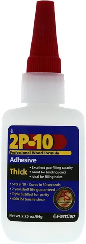 Vista 8 de FastCap 2P-10 - Medio - Pegamento de fuerza industrial - CA (adhesivo de cianoacrilato) - 2.25 oz/64 g. Perfecto para proyectos de uso general.