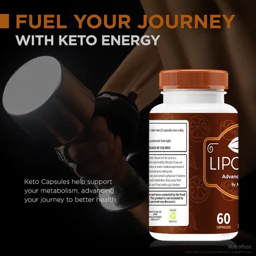 Vista 5 de Lipocaps (2 unidades) para bajar de peso, fórmula avanzada oficial de LipoCápsulas, cápsulas Lipo totalmente naturales, píldoras keto premium