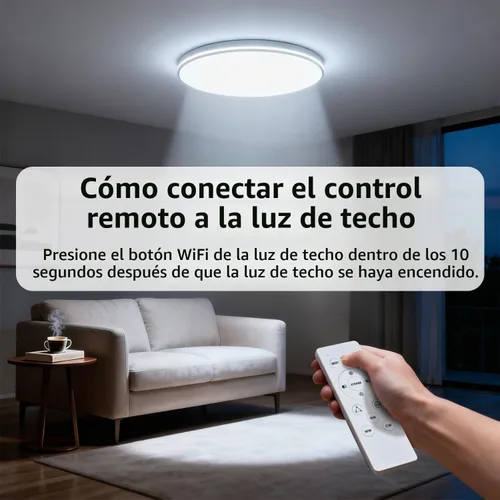 Vista 9 de RGBCW - Luces de techo LED inteligentes que cambian de color, compatible con Alexa Google Home, lámpara de techo empotrada de 24 W, programador