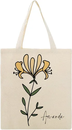Vista 9 de Bolso de mano personalizado de la flor del nacimiento del mes del nacimiento