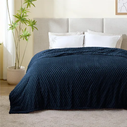 Vista 74 de BEDELITE Manta de forro polar para sofá y cama, manta decorativa de jacquard 3D de almendra, súper suave y acogedora, manta mullida cálida adecuada