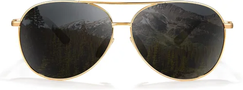Vista 2 de Cyxus Gafas de sol polarizadas para hombre lentes de espejo clásicos protección UV