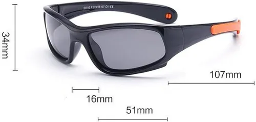 Vista 7 de COOLSOME Gafas de sol polarizadas flexibles con protección UV para niños y niñas de 3 a 10 años con correa