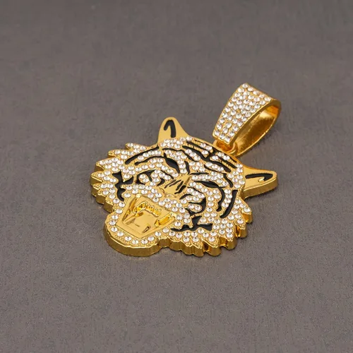 Vista 3 de Miami - Cadena de eslabones cubanos para hombre, chapada en oro plateado, cadena de diamantes para hombre, cadena de 0.51 pulgadas, joyería de hip