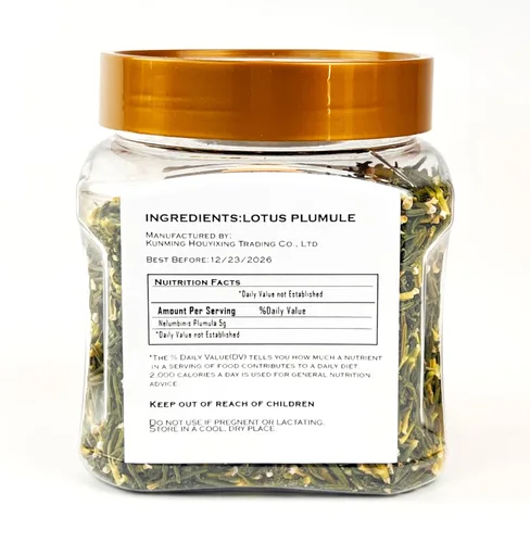 Vista 2 de Té de embrión de loto plumule loto seco 8.1 oz/250 g (4.41 oz* 2) Wild Nature Fragante Núcleo de semilla de loto Corazón de loto de calidad premium