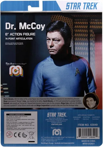 Vista 6 de Mego Figura de acción Dr. McCoy de 8 pulgadas
