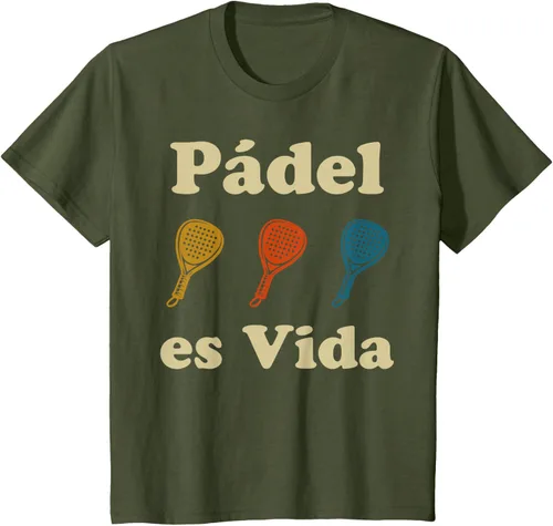 Vista 14 de Padel ES Vida Player Sport Life in Spanish En Espanol Men's T-Shirt