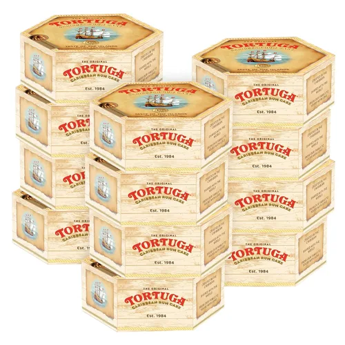 Vista 34 de Tortuga - Paquete de regalo de surtido de pasteles de ron caribeño de 4 onzas