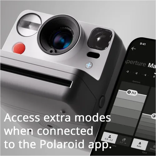 Vista 6 de Polaroid Now Plus Gen 3 Instant Bundle Plus Color I Type (blanco, 3 artículos) Two-Lens Autofocus for Sharper Images, App-Connected Creative