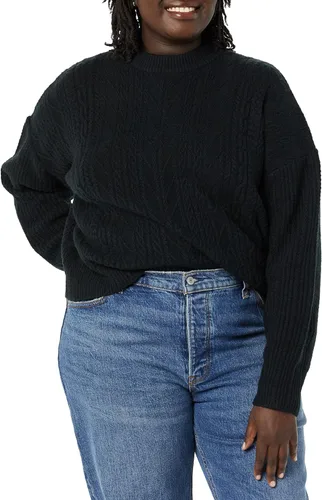 Vista 4 de Tienda Essentials Suéter de cuello redondo suave para mujer (disponible en tallas grandes)