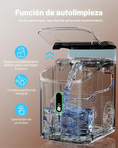 Vista 4 de Silonn Nugget Ice Maker Encimera - 36 libras 24H Masticable Pellet Sonic Black-pro