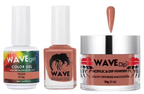Vista 196 de WAVEGEL - Juego de gel de remojo, laca de uñas y polvo acrílico a juego - Colección Simplicity - #P109 Blizzard