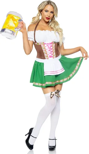 Vista 3 de Leg Avenue Women's Gretchen Costume Dirndl Dress Oktoberfest Outfits Women