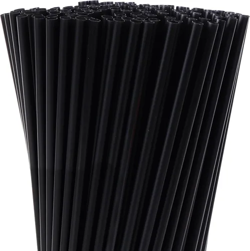 Vista 15 de Tomnk 300 pajitas desechables, pajitas de plástico de 8.25 pulgadas, pajitas de plástico para vasos y café helado 0.24" Wide Food-Grade BPA-Free