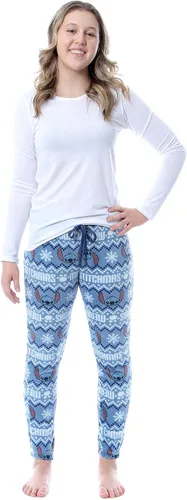 Vista 2 de Disney Lilo And Stitch - Pantalones de pijama de forro polar de felpa para jóvenes