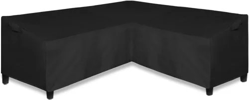 Vista 10 de Easy-Going Funda para Sofá Seccional en Forma de V para Patio, Funda Seccional Impermeable para Exteriores, Funda Resistente para Muebles de Jardín