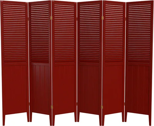 Vista 23 de Red Lantern SS-BEAD-Rosewood-3P - Divisor de habitación, 3 paneles, palisandro
