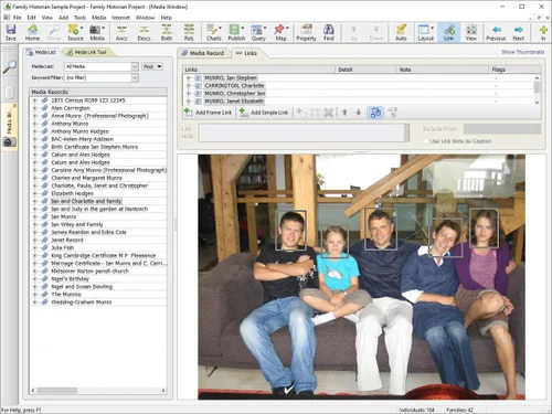 Vista 4 de Calico Pie Family Historian 7 Genealogy and Family Tree Software (Windows)