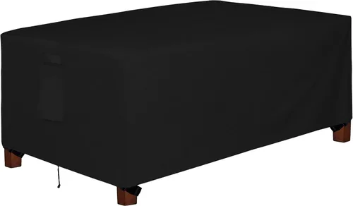 Vista 19 de Easy-Going Funda resistente 600D para muebles de patio, juego de mesa y silla rectangular al aire libre, funda impermeable para exteriores