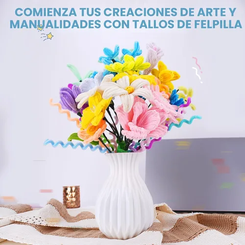 Vista 7 de 2500 limpiapipas para manualidades, limpiapipas a granel para artes y manualidades, tallos de felpilla multicolor, decoración de sala de proyectos