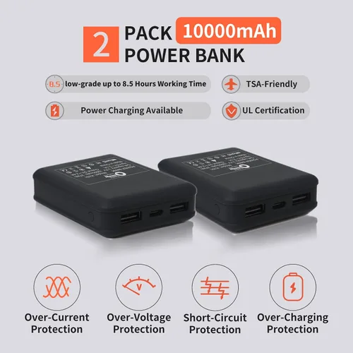 Vista 3 de QTREE intelligence Chaleco térmico para mujer con 2 unidades de batería de 10000 mAh, control de 2 botones, recargable, 8 zonas, chaleco
