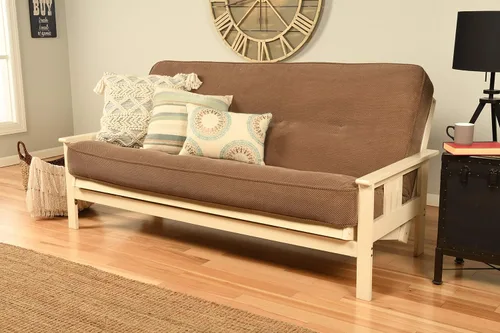 Vista 22 de Kodiak Futons Monterey - Marco de futón con cajones, incluido, color nuez Solo marco