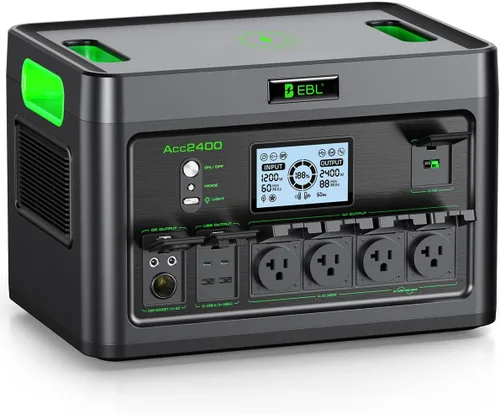 Vista 10 de EBL Estación de energía portátil de 1000 W, generador solar de 999 Wh, batería de reserva de carga rápida con carga inalámbrica de 10 W y múltiples