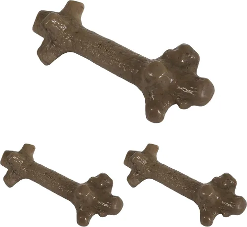 Vista 11 de Pet Qwerks Nylon Stick BarkBone - Juguetes duraderos para perros masticadores agresivos - Sabor menta - 6 pulgadas
