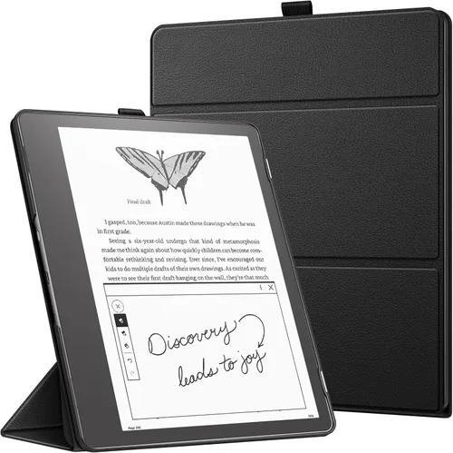 Vista 10 de Fintie Funda triple para Kindle Scribe (versión 2024/2022) – Funda plegable ultraligera con función de apagado y encendido automático para Amazon