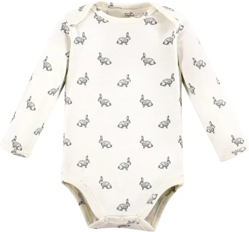 Vista 7 de Touched by Nature baby-girls Organic Cotton Long-sleeve Bodysuits