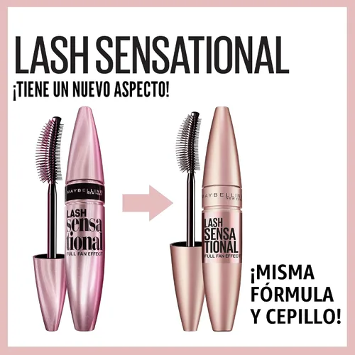 Vista 2 de Maybelline New York Lash Sensational - Máscara de pestañas lavable